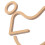 2Stk Goldene Acryl Bad-Schild Mit Blindenschrift Handicapzeichen 8