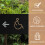 2Stk Goldene Acryl Bad-Schild Mit Blindenschrift Handicapzeichen 9