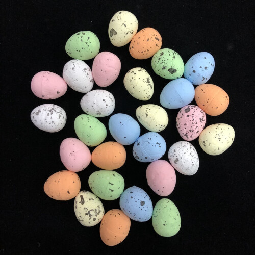 Œufs de Pâques en mousse colorés (50 pièces) 2
