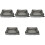 5Pcs Grey Portable Foldable Cat Sand Containers Waterproof for Travel 3