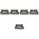 5Pcs Grey Portable Foldable Cat Sand Containers Waterproof for Travel 4