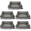 5Pcs Grey Portable Foldable Cat Sand Containers Waterproof for Travel 6