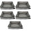 5Pcs Grey Portable Foldable Cat Sand Containers Waterproof for Travel 7