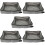 5Pcs Grey Portable Foldable Cat Sand Containers Waterproof for Travel 8