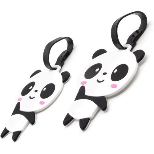 Panda Luggage Tags Silicone 2-Pack 2