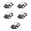 5Pcs Tpr Black Dog Mouth Mask Basket Muzzle Anti- Comfortable 5