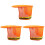 3Stk Harthelm Sonnenblende Mit Nackenschutz, Reflektierend, Orange 4