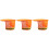 3Stk Harthelm Sonnenblende Mit Nackenschutz, Reflektierend, Orange 6