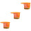 3Stk Harthelm Sonnenblende Mit Nackenschutz, Reflektierend, Orange 7
