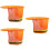 3Stk Harthelm Sonnenblende Mit Nackenschutz, Reflektierend, Orange 9