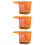 3Stk Harthelm Sonnenblende Mit Nackenschutz, Reflektierend, Orange 10