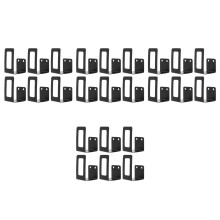 12Pairs Black Stainless Steel Pot Lid Holders for Kitchen Use