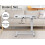 Levede Mobile Sit Stand Over Bed Desk USB White 10