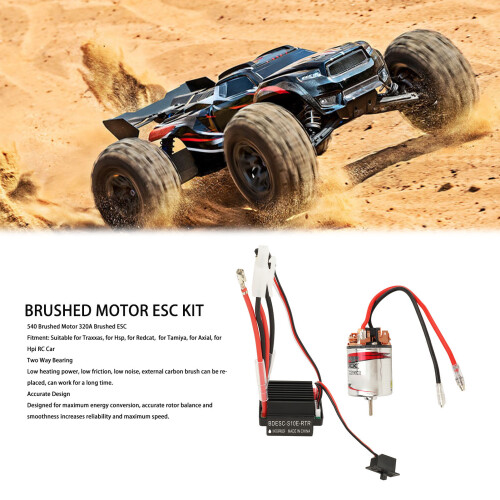 540 Brushed Motor 320A ESC 7.4V 35.5x53mm Silver 2