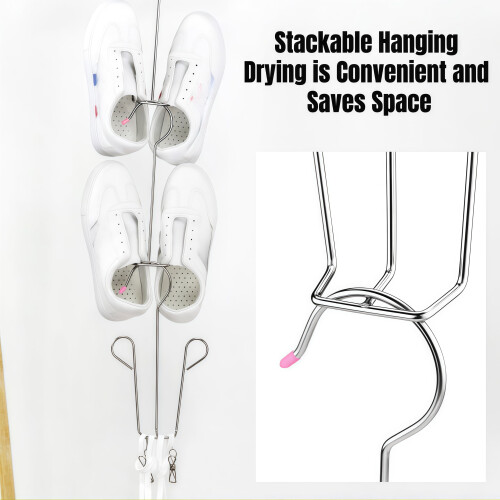 4PCS Durable Shoe Storage Rack Adjustable Shoe Holders for Home 2
