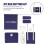 1Set DIY PU Leder Strickbag Material Blau Shoulder Bag 5