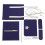 1Set DIY PU Leder Strickbag Material Blau Shoulder Bag 7