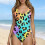 Women's Modest One-Piece Swimsuit with Tummy Control and 3