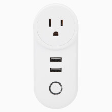 Smart Plug Works With Alexa Remote Control Timer Function Bluetooth Mesh Independent Control WiFi Socket Overload Protection Dual Outlet ETL Listed