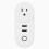 Smart Plug Works With Alexa Remote Control Timer Function Bluetooth Mesh Independent Control WiFi Socket Overload Protection Dual Outlet ETL Listed 1