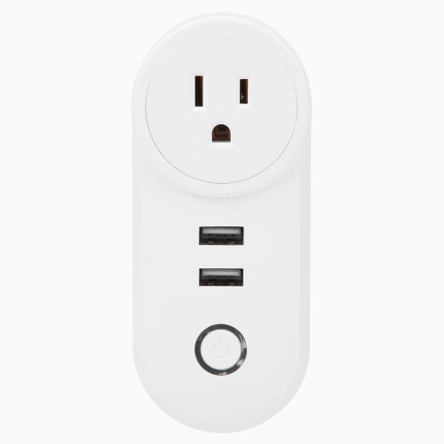 Smart Plug Works With Alexa Remote Control Timer Function Bluetooth Mesh Independent Control WiFi Socket Overload Protection Dual Outlet ETL Listed