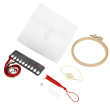 Sturdy Construction Embroidery Hoop for Cross Stitch Hoops, Plastic Embroidery Hoop Adjustable Tension Lightweight Smooth Surface Non-Fading Craft