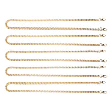 Strong and Durable Material Replacement Purse Chain Strap, Flat Iron Bag Chains for DIY Handbags Craft, Stylish Crossbody Purse Strap with Metal