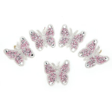 Self Adhesive Butterfly Rhinestone Stickers Waterproof Crystal Rhinestone Bling Crystal Cute Butterfly Shaped Shiny And Beautiful Strong Adhesion
