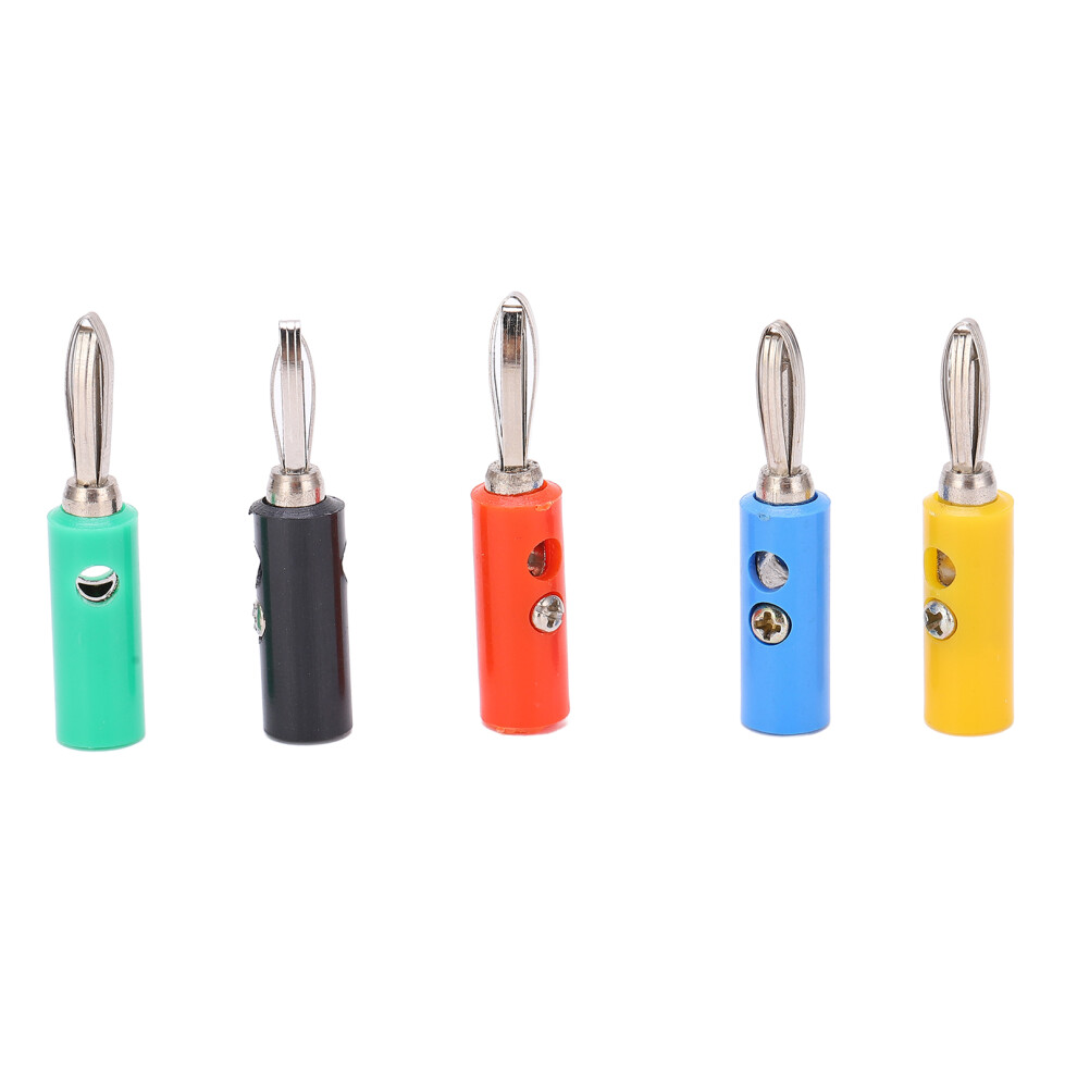 Easy Installation Speaker Plug Connector For Home Theater Dual Screw Lock Stackable Banana Plugs High Current Screw With Corrosion Resistance And 9014198251442
