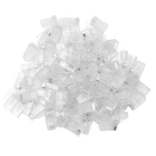 Conectores Cat5e, Conectores Cat6, Conectores de crimpagem para cabos Ethernet, Resistentes à corrosão, Tipo universal, Contatos banhados a ouro,