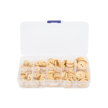 Well Made and Durable Wooden Handmade Buttons Round2Holes Sewing Buttons with Natural Wood Material Craft Decor Buttons for DIY Crafting Projects