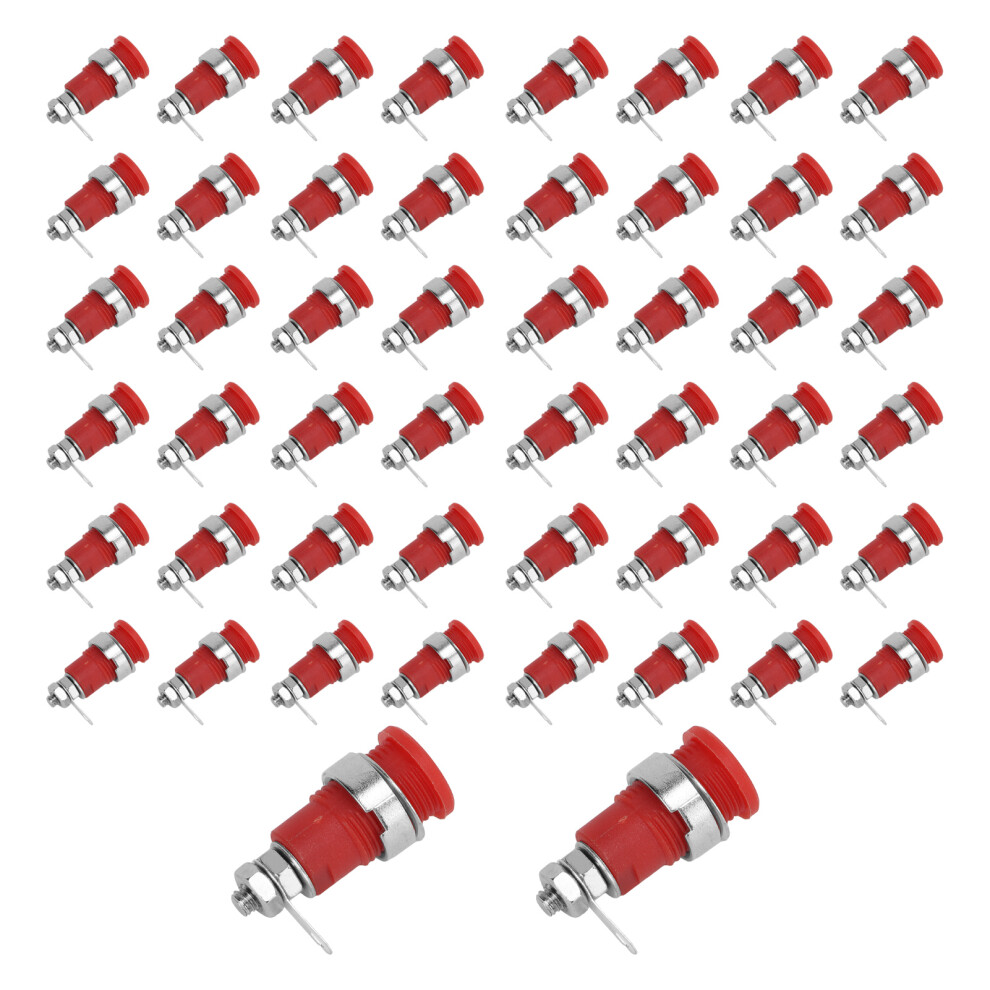 4Mm Banana Plug Female Connector Socket Panel Mount Set, Long Service Life Durable Material High Current Capacity Simple Design With Reliable 9365509811009