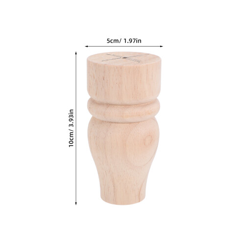 Patas De Madera Kaki Estilo Francés Para Sofá Y Cajoneras 1