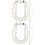 4Pcs Silver Pearl Decor Chain for DIY Bag Making and Purse Strap 3