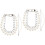 4Pcs Silver Pearl Decor Chain for DIY Bag Making and Purse Strap 4