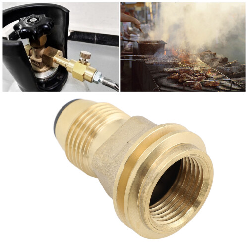 Brass Propane Tank Adapter Anti-Leak POL