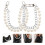 4Pcs Silver Pearl Decor Chain for DIY Bag Making and Purse Strap 10