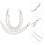 4Pcs Silver Pearl Decor Chain for DIY Bag Making and Purse Strap 11
