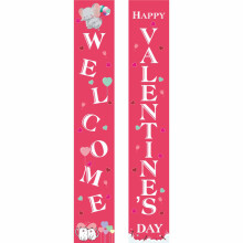 Décoration de Cupidon - Bannière, toile de fond réutilisable, résistante à l'eau, ambiance romantique pour la Saint-Valentin, décoration