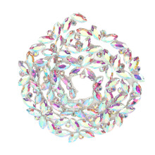 AB Flatback Rhinestones with Scratch-Resistant Protective Paint, Sew On Rhinestones for DIY Clothes Crafts, Precision Cutting Process Crystal Gems