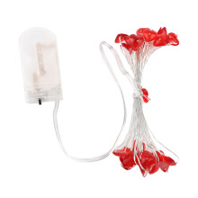 Valentines Day Decorations Heart Shaped String Lights Battery Operated Cozy String Lights With Flashing Mode For Weddings Home Decorations Special