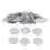 100pcs Pirate Coins Decor Plastic Silver 2