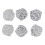 100pcs Pirate Coins Decor Plastic Silver 9