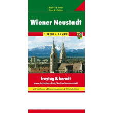 Vienna New Town, City Plan 1:14.000 - 1:75.000, city + Bezir