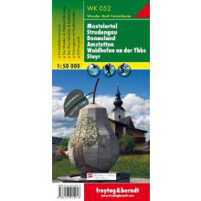 Mostviertel region, Walking-, Bike- and Leisure map 1:50.000