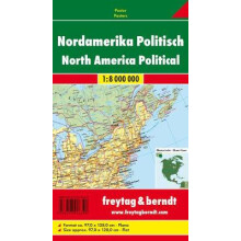 North America physical-political