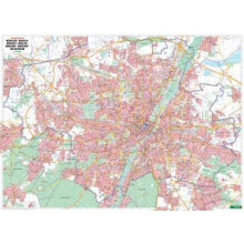 Munich, City Plan 1:22.500, metal-backed