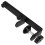 4Pcs Removable Iron Hole Board Racks Black Home Fixing Shelf 2