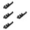 4Pcs Removable Iron Hole Board Racks Black Home Fixing Shelf 8