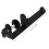 4Pcs Removable Iron Hole Board Racks Black Home Fixing Shelf 10